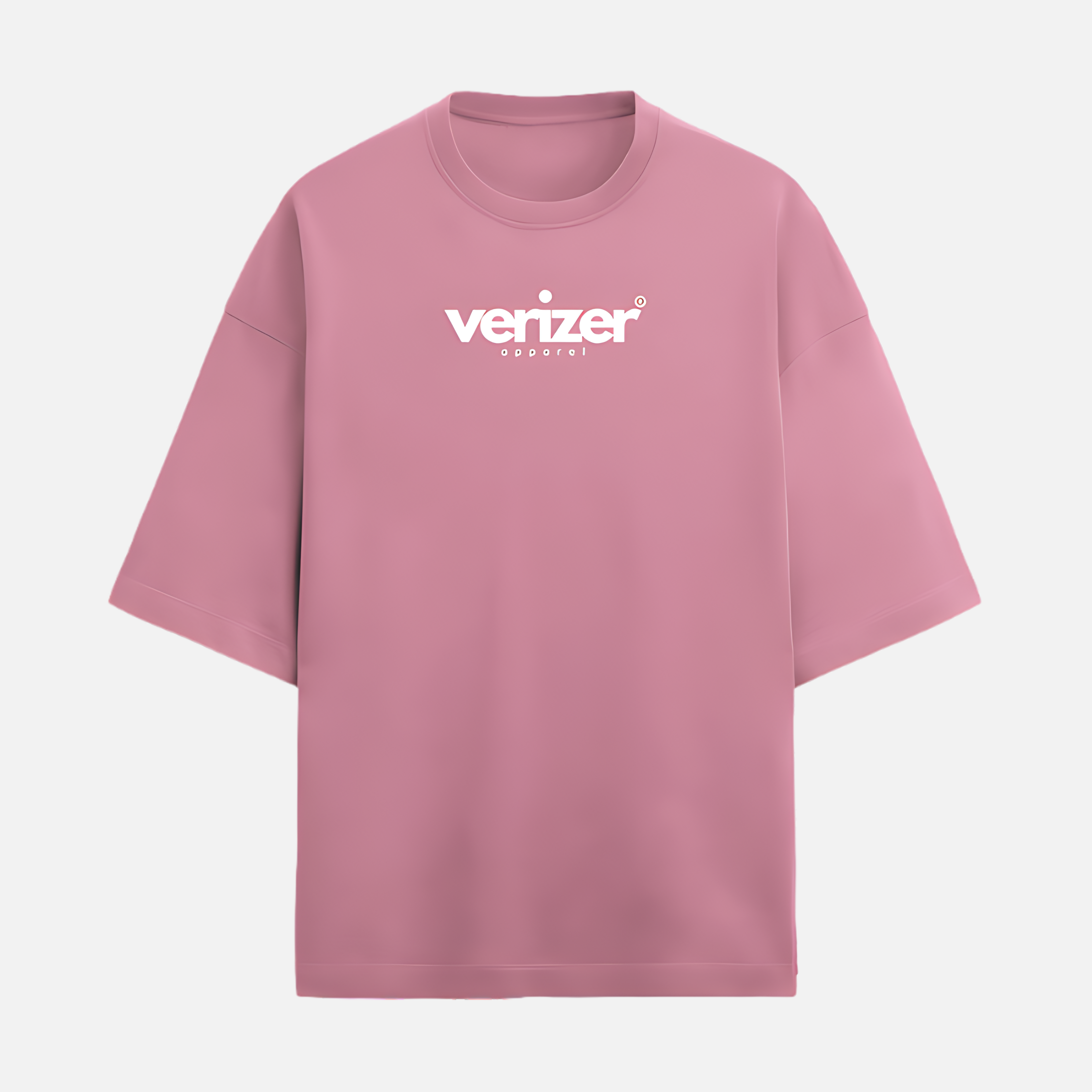 "JLY" OVERSIZED ORNATE PINK TEE