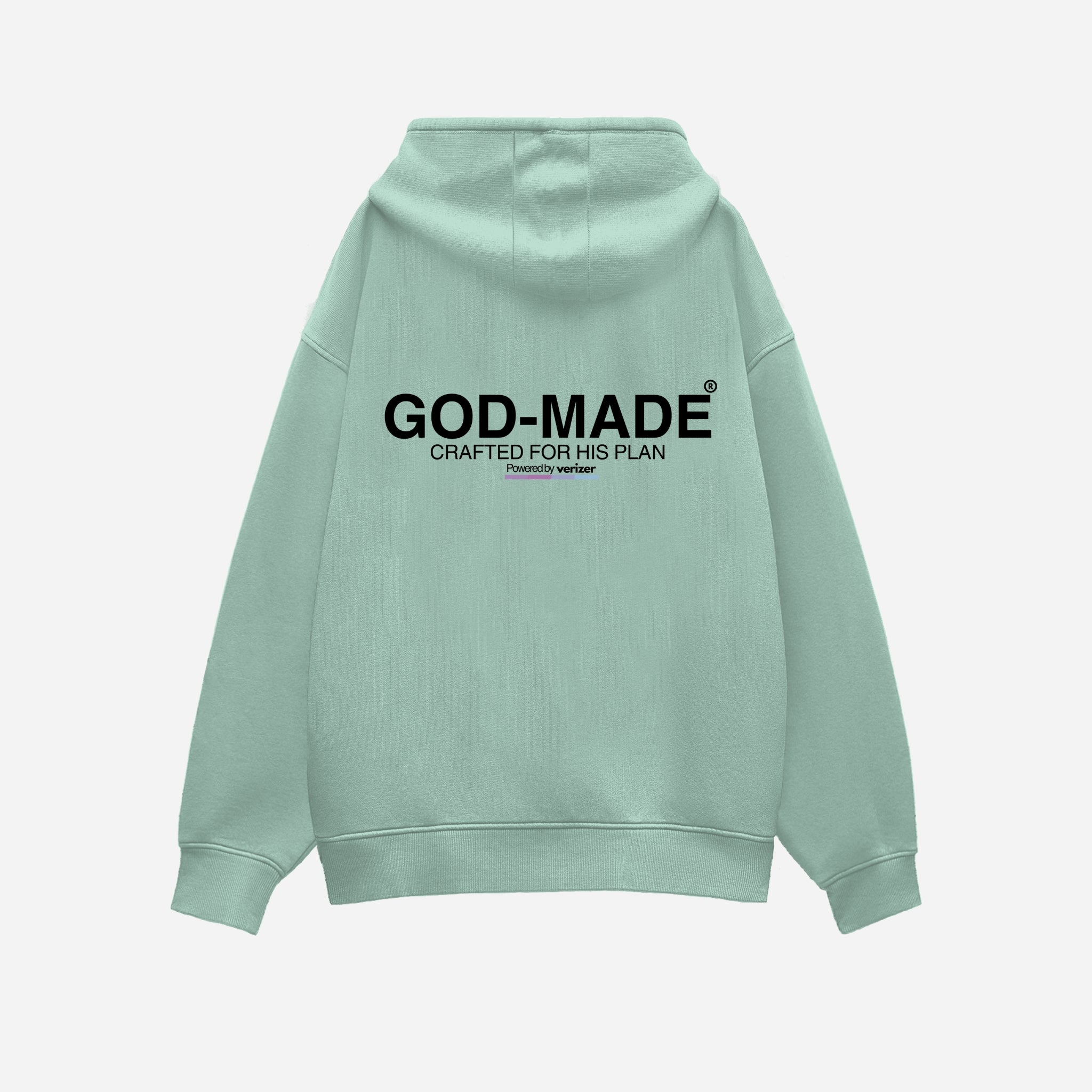 HEAVYWEIGHT MINT "GOD-MADE" PULLOVER HOODIE