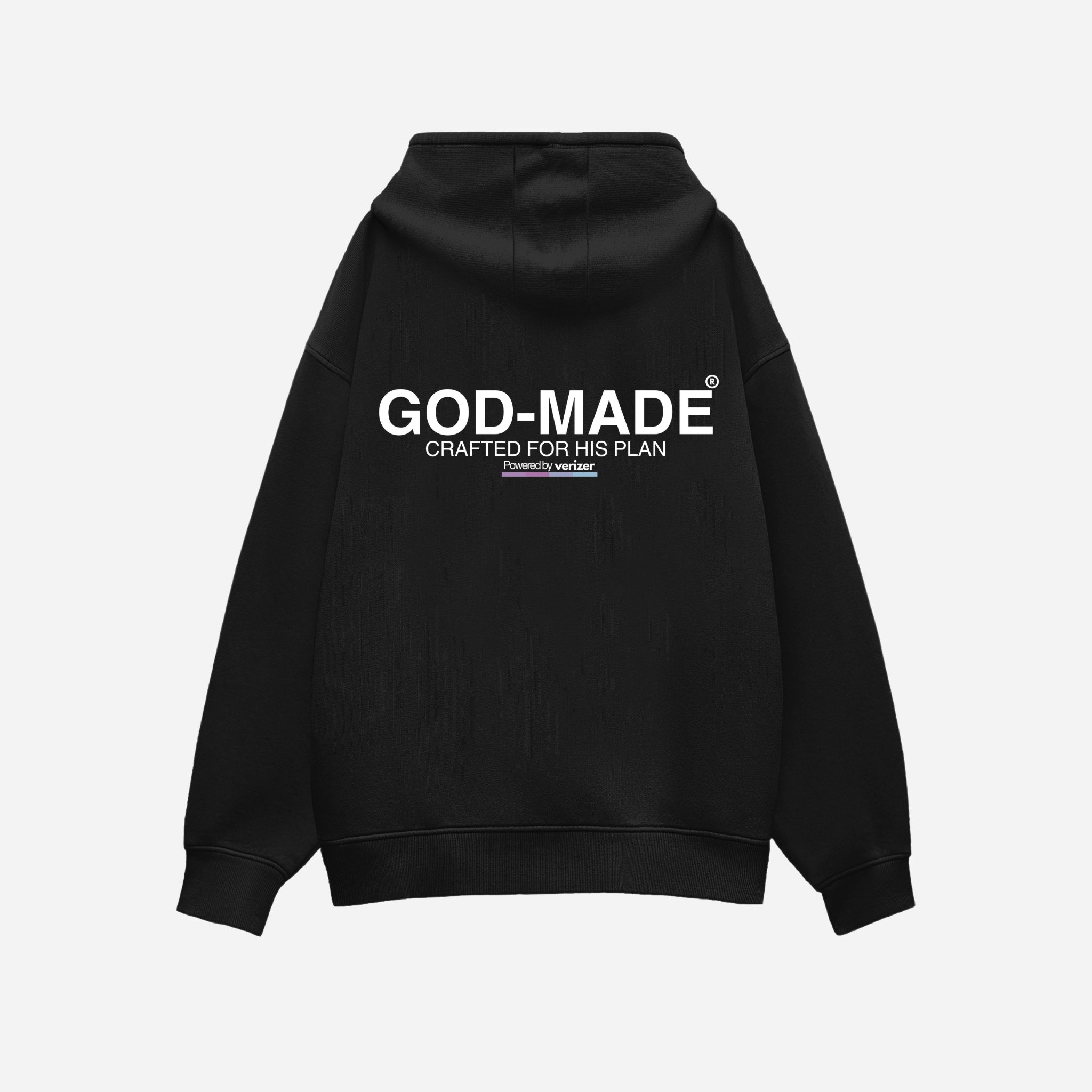 HEAVYWEIGHT OBSIDIAN "GOD-MADE" PULLOVER HOODIE