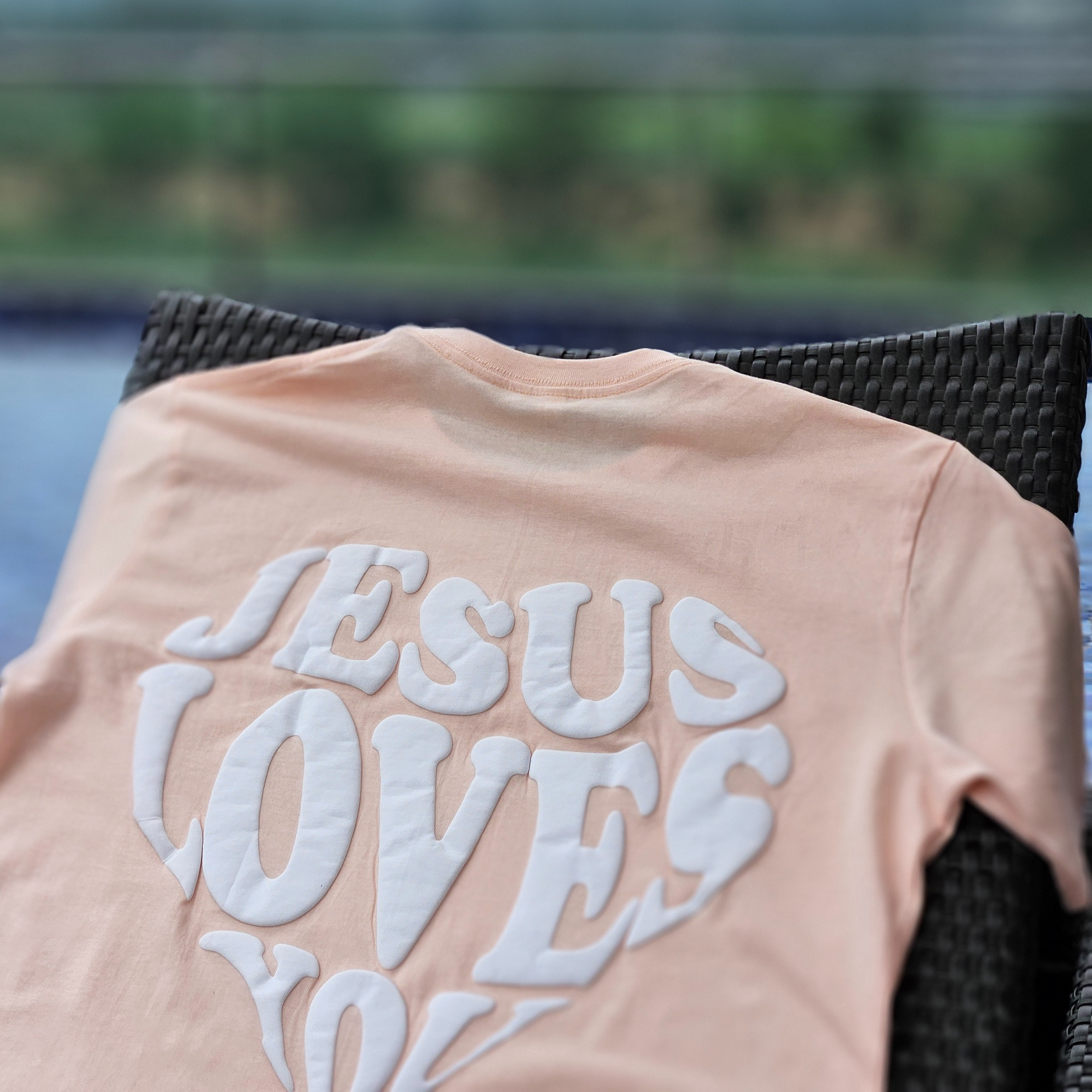 "JLY" CLASSIC PEACH TEE