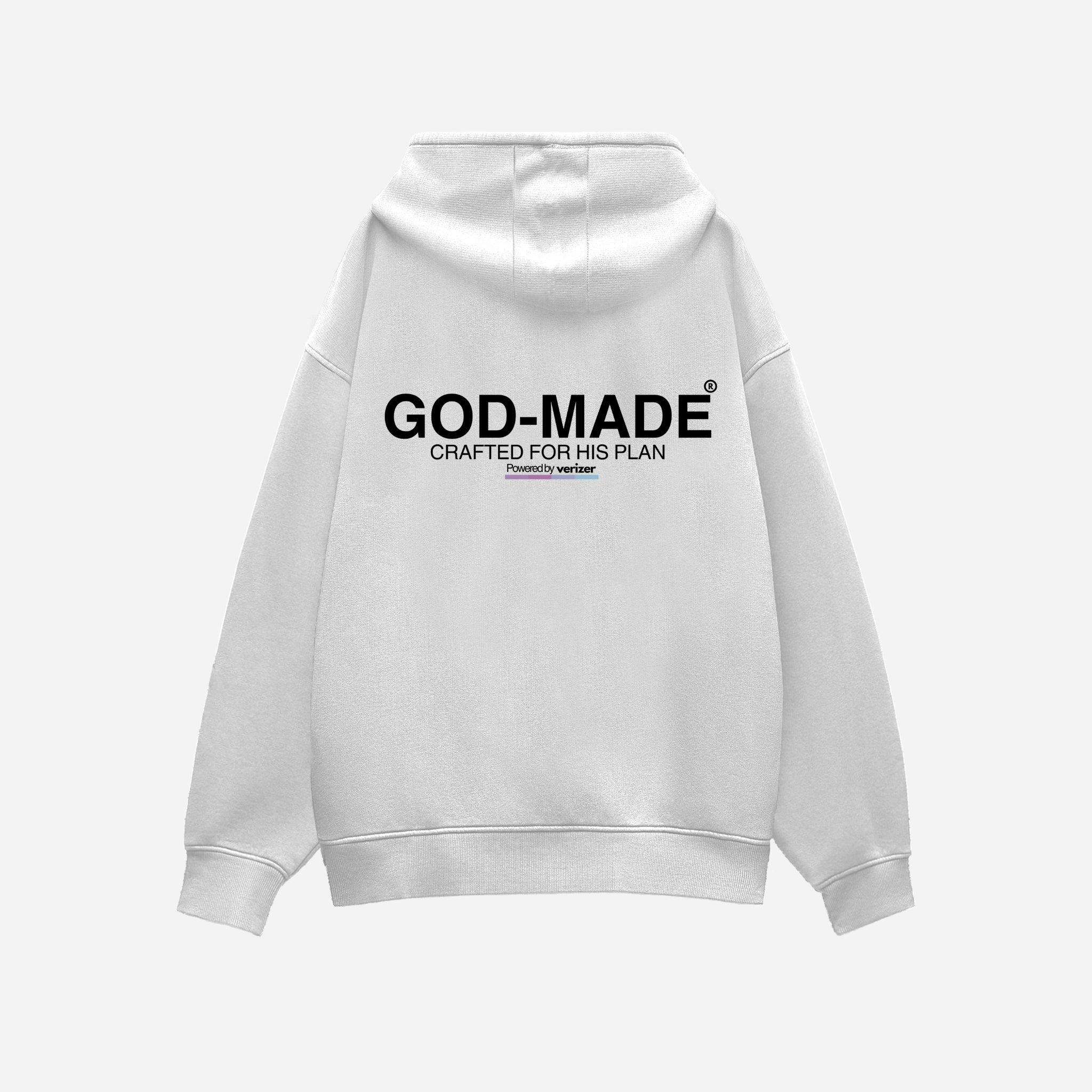 HEAVYWEIGHT IVORY "GOD-MADE" PULLOVER HOODIE