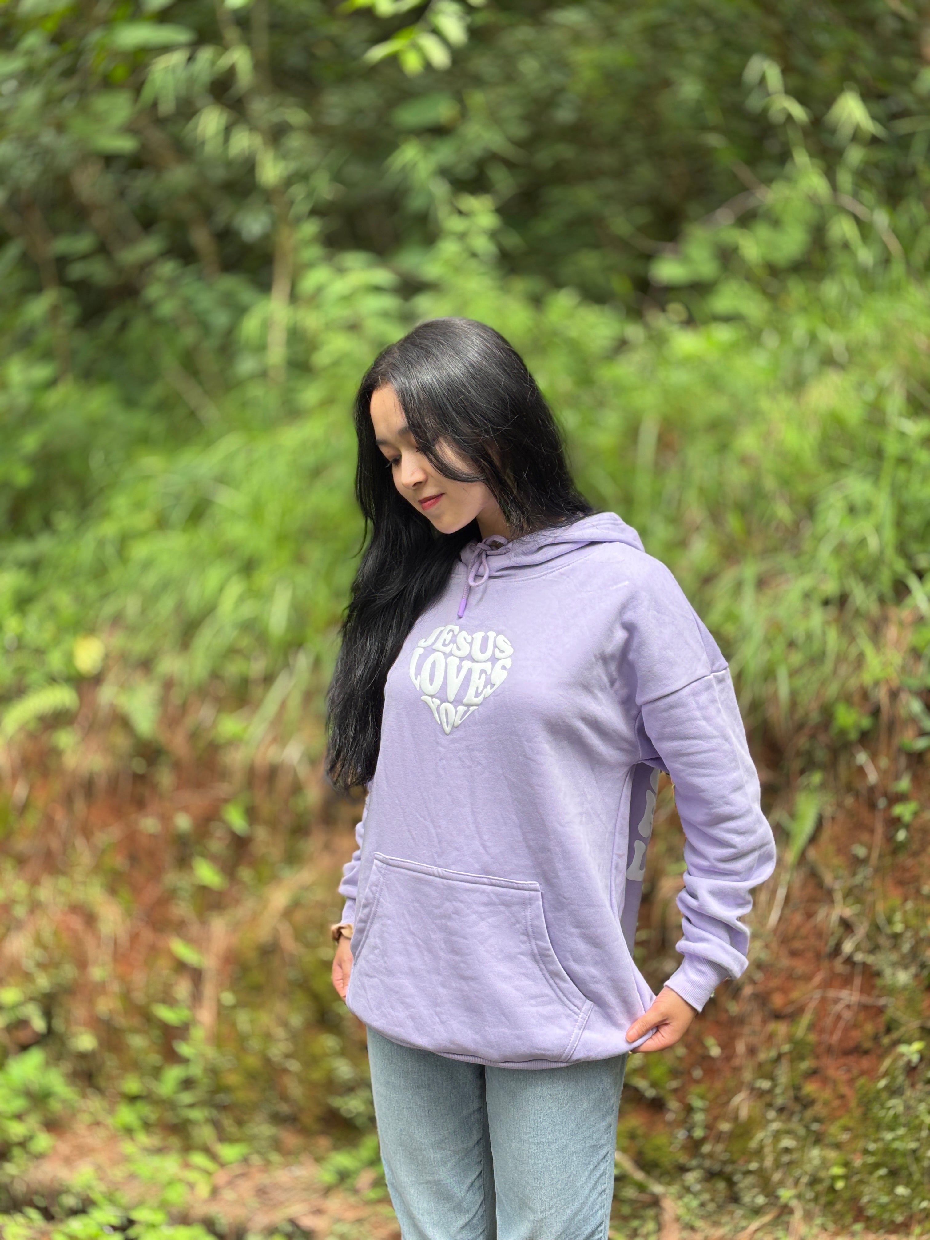 JLY Oversized Hoodie Lavender💜
