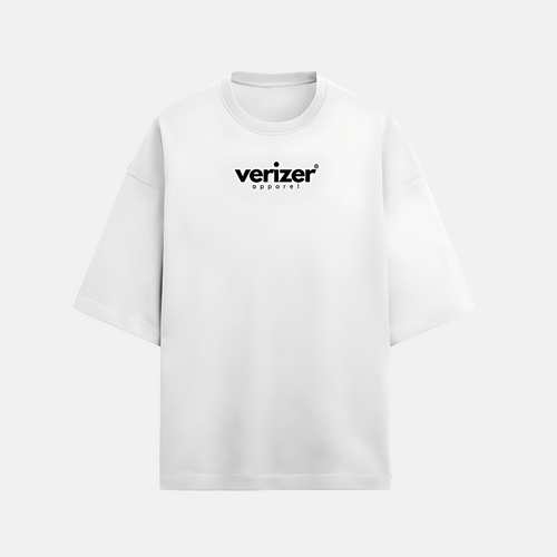 "JLY" Alabaster White Oversized Tee