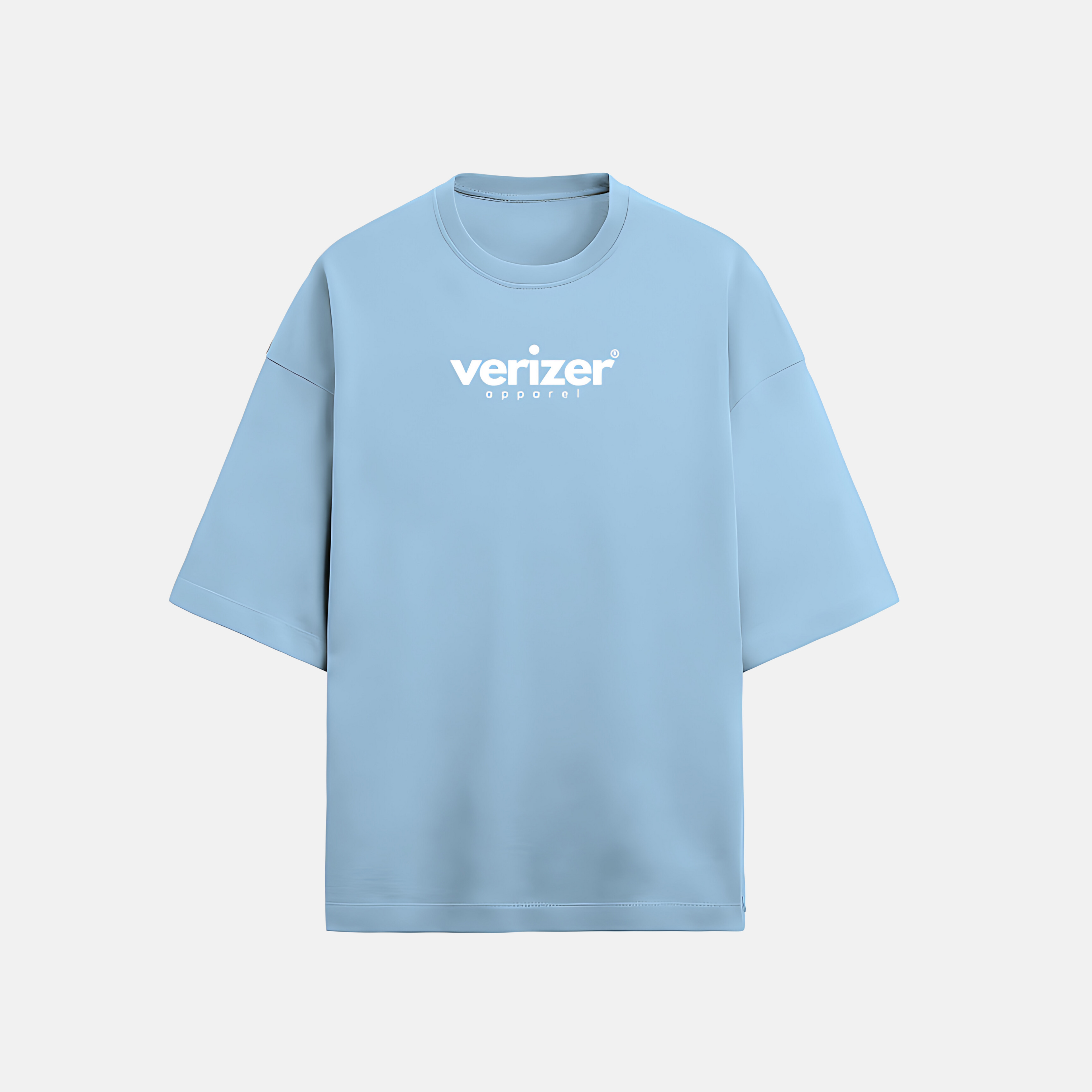"JLY" Baby Blue Oversized Tee